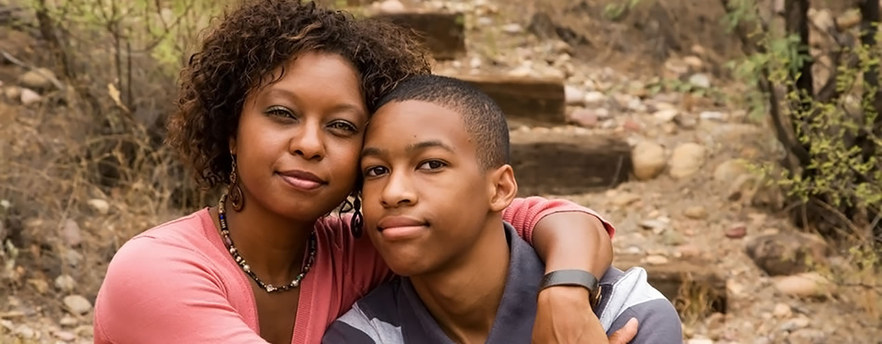 African American Mother and Son